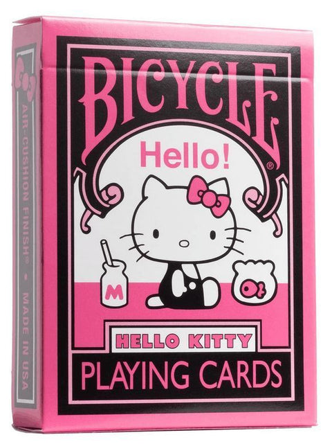 Bicycle Hello Kitty - Black and Pink (Designer Spielkarten, Poker, Skat...)