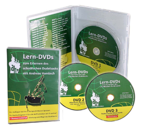Dudelsack Lern DVDs - Griffweise und Fingertechnik