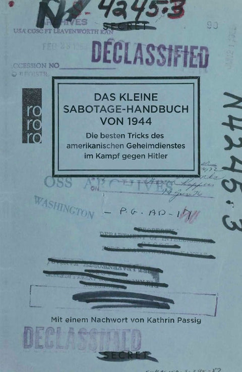 Das kleine Sabotage-Handbuch von 1944