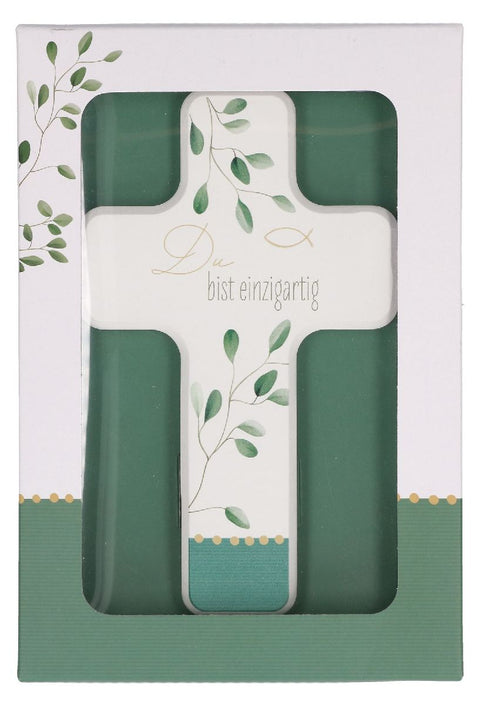 Du bist einzigartig. Holzkreuz