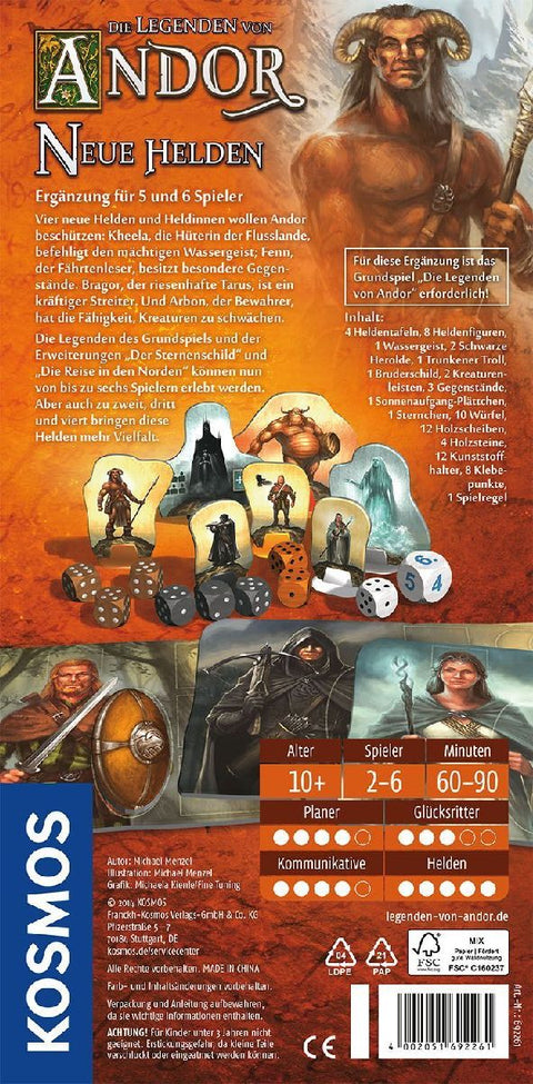 Die Legenden von Andor - Erweiterung - Neue Helden