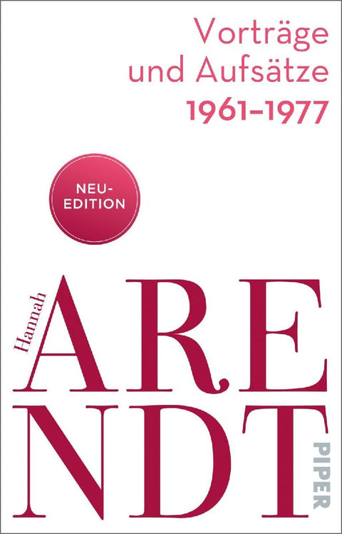 Vorträge und Aufsätze 1961-1977