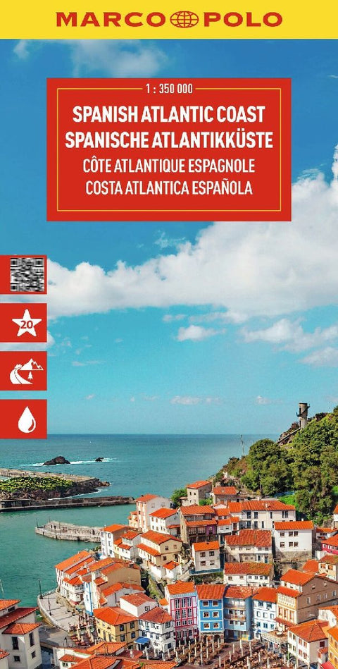 MARCO POLO Reisekarte Spanische Atlantikküste 1:350.000