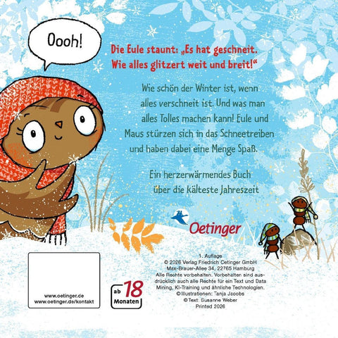 Die kleine Eule im Schnee