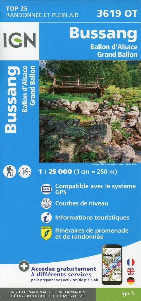 Bussang.Ballon D'Alsace.Le Grand Ballon 1:25 000