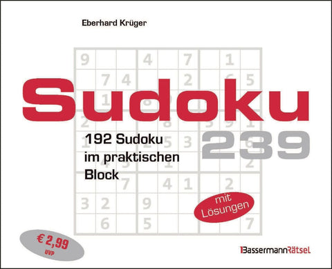 Sudokublock 239 (5 Exemplare à 2,99 EUR)