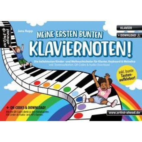 Meine ersten bunten Klaviernoten!
