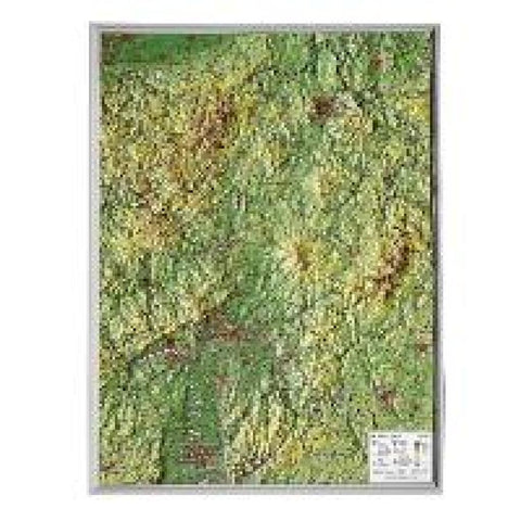 Hessen klein 1:700.000 Reliefkarte