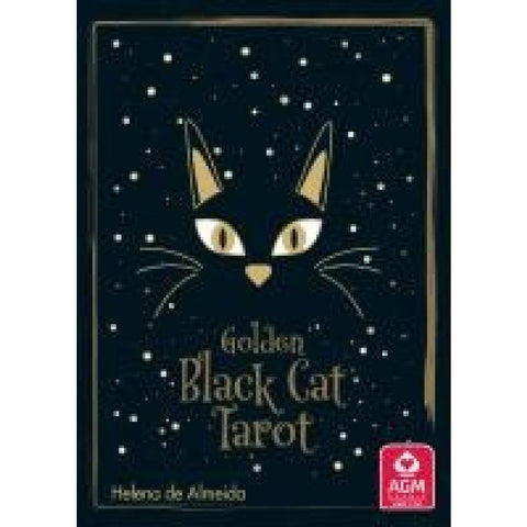 Golden Black Cat Tarot - High quality slip lid box with gold foil