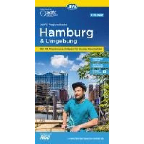 BVA ADFC Regionalkarte Hamburg und Umgebung 1:75.000