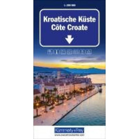 Kümmerly+Frey Strassenkarte Kroatische Küste 1:200.000