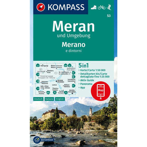 KOMPASS Wanderkarte 53 Meran und Umgebung / Merano e dintorni 1:50.000