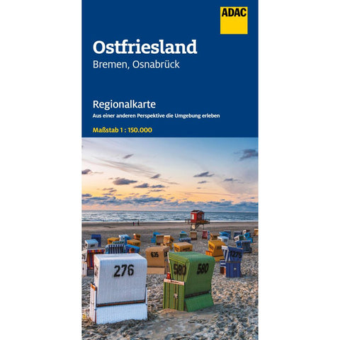 ADAC Regionalkarte 04 Ostfriesland 1:150.000