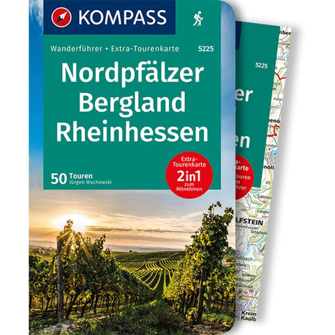 KOMPASS Wanderführer Nordpfälzer Bergland, Rheinhessen, 50 Touren