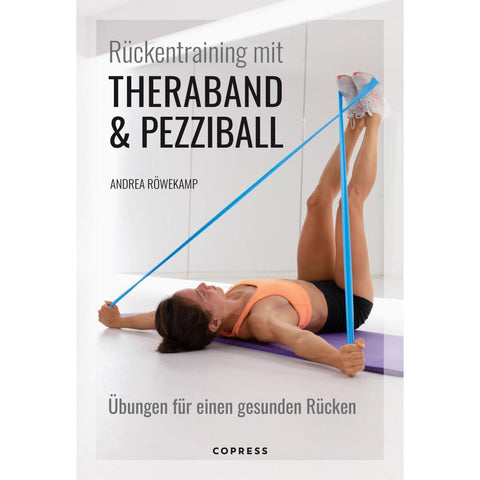 Rückentraining mit Theraband und Pezziball. Übungen für einen gesunden Rücken