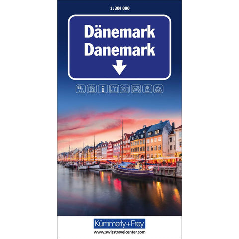 Kümmerly+Frey Strassenkarte Dänemark 1:300.000
