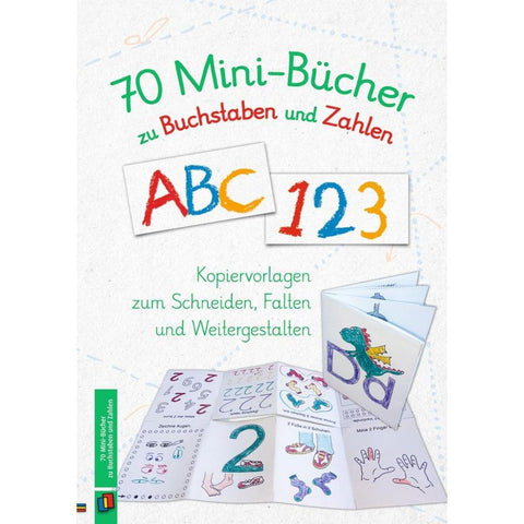 70 Minibücher zu Buchstaben und Zahlen