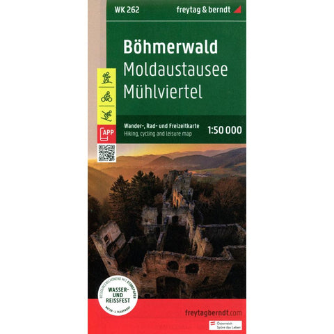 freytag & berndt Wanderkarte WK 262 Böhmerwald, Moldaustausee - Mühlviertel 1:50.000