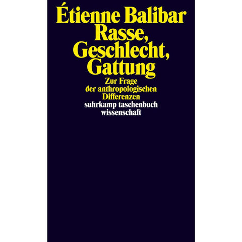 Rasse, Geschlecht, Gattung