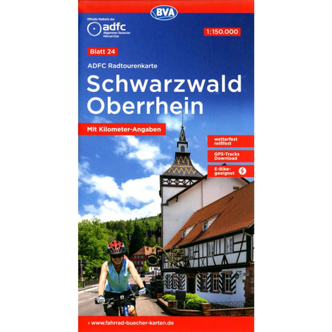 ADFC-Radtourenkarte 24 Schwarzwald Oberrhein 1:150.000