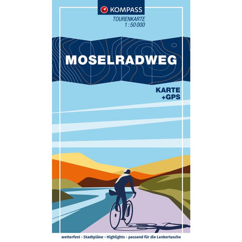 KOMPASS Fahrrad-Tourenkarte Moselradweg von Schengen nach Koblenz 1:50.000