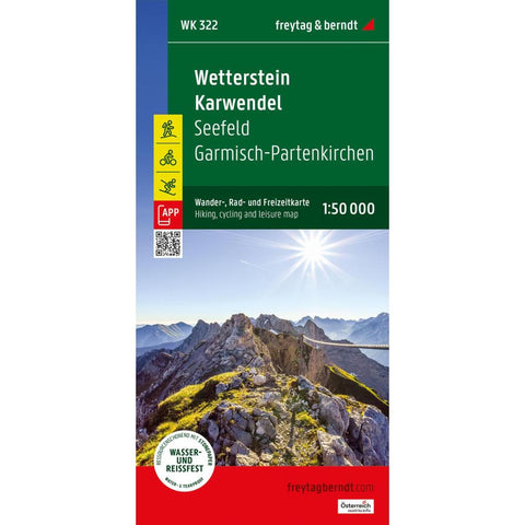 freytag & berndt Wanderkarte WK 322 Wetterstein - Karwendel, Seefeld - Garmisch-Partenkirchen 1:50.000