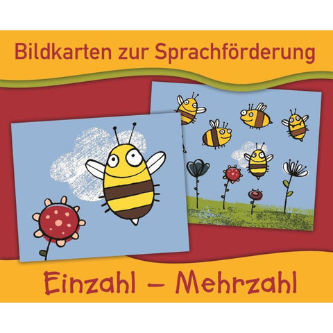 Bildkarten zur Sprachförderung: Einzahl - Mehrzahl
