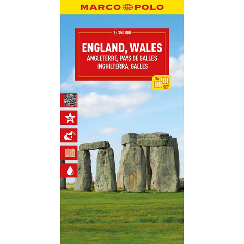 MARCO POLO Reisekarte England, Wales (2-Karten-Set) 1:350.000