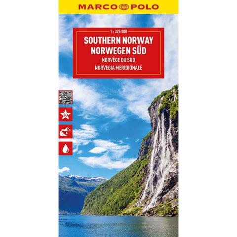 MARCO POLO Reisekarte Norwegen Süd 1:325.000