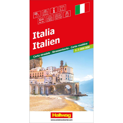 Hallwag Strassenkarte Italien 1:1 Mio.