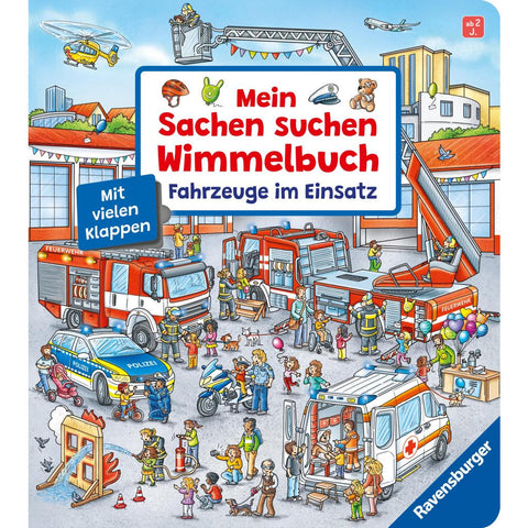 Mein Sachen suchen Wimmelbuch: Fahrzeuge im Einsatz
