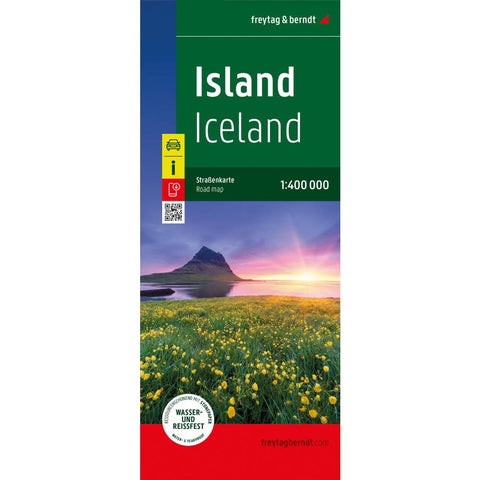 Island, Straßenkarte 1:400.000, freytag & berndt, Softcover