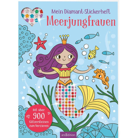 Mein Diamant-Stickerheft - Meerjungfrauen
