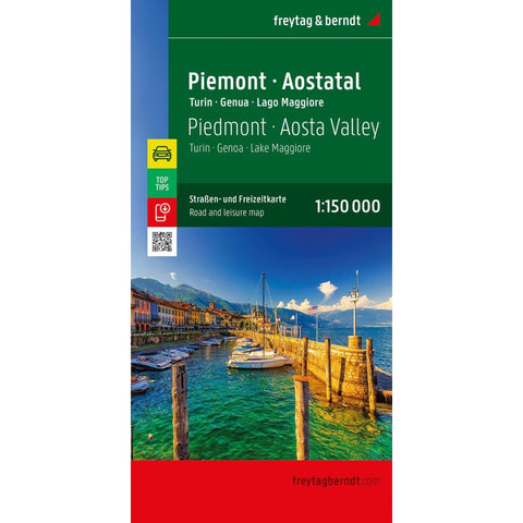 freytag & berndt Straßenkarte Piemont - Aostatal, Turin - Genua - Lago Maggiore 1:150.000
