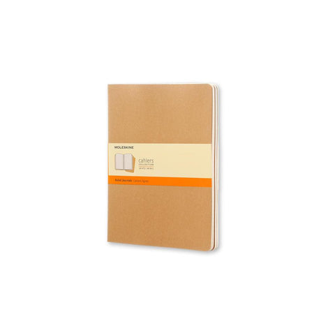 Moleskine Cahier Extra Large liniert packpapierbraun. 3er Pack