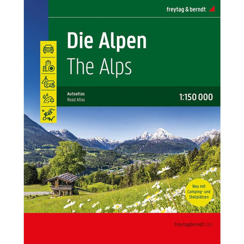 freytag & berndt Autoatlas Die Alpen 1:150.000