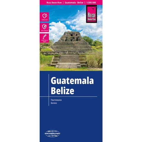 Reise Know-How Landkarte Guatemala, Belize (1:500.000)