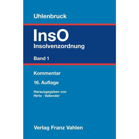 Insolvenzordnung Band 1