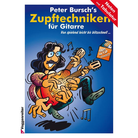 Peter Bursch's Zupftechniken für Gitarre