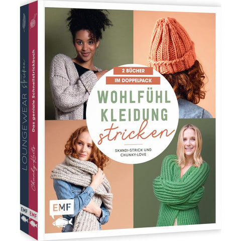 Wohlfühlkleidung stricken - Skandi-Strick und Chunky-Love: 2 Bücher im Doppelpack