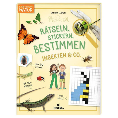 Expedition Natur Rätseln, Stickern, Bestimmen - Insekten & Co.