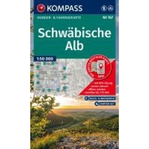 KOMPASS Wanderkarten-Set 767 Schwäbische Alb (4 Karten) 1:50.000