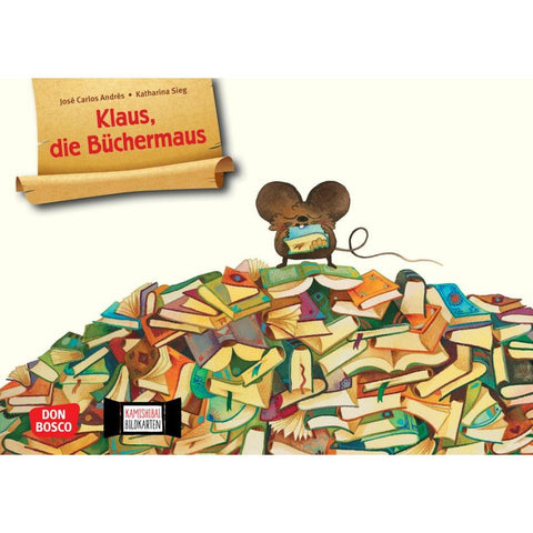 Klaus, die Büchermaus. Kamishibai Bildkartenset