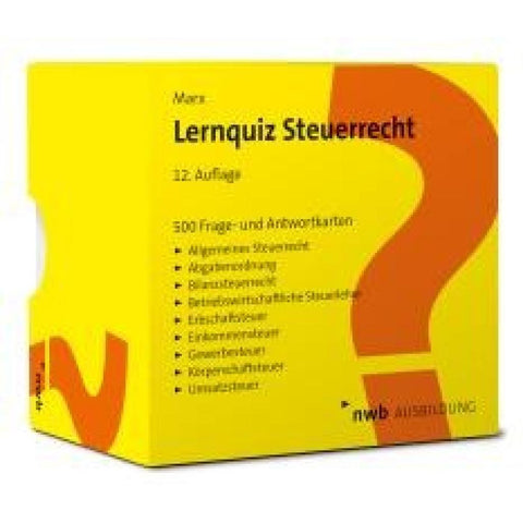Lernquiz Steuerrecht