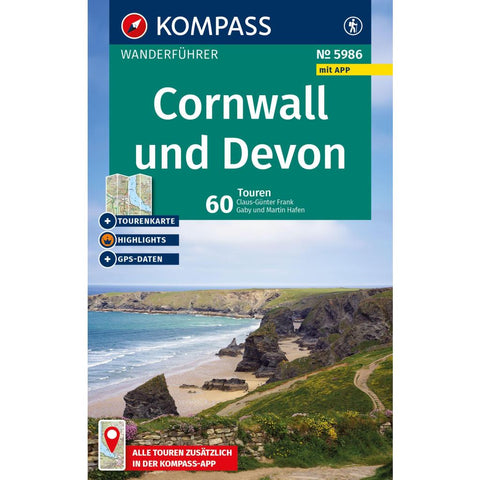 KOMPASS Wanderführer Cornwall und Devon, 60 Touren mit Extra-Tourenkarte