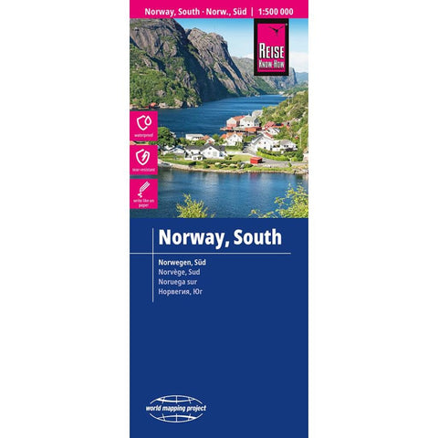 Reise Know-How Landkarte Norwegen, Süd / Norway, South (1:500.000)