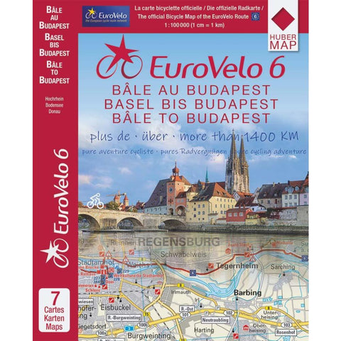 EuroVelo 6 (Basel - Budapest) 1: 100 000