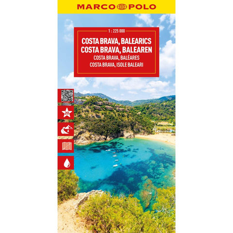 MARCO POLO Reisekarte Costa Brava, Balearen 1:225.000