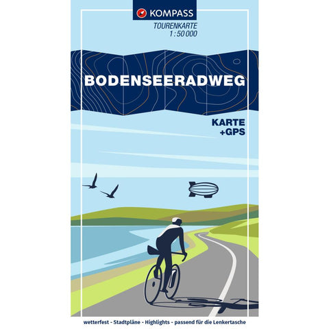 KOMPASS Fahrrad-Tourenkarte Bodenseeradweg 1:50.000