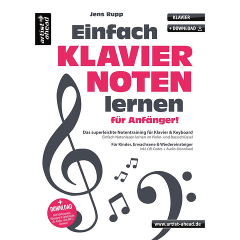 Einfach Klaviernoten lernen für Anfänger!